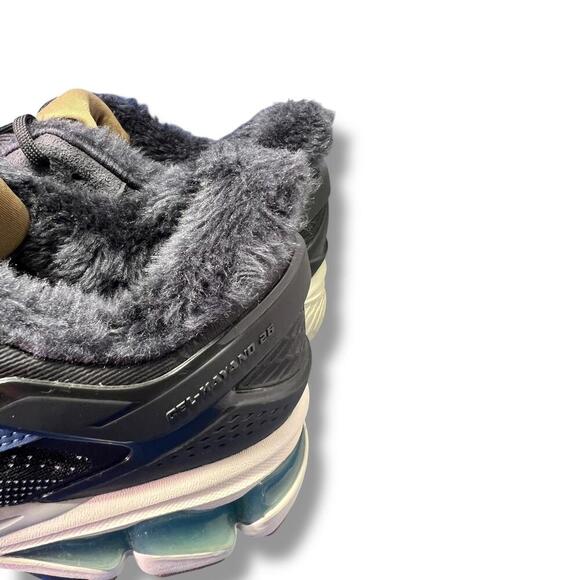 ASICS Gel-Kayano 28 Lite-Show Men’s 11.5 US Black Blue Gray Fur Lining Running - Picture 4 of 11
